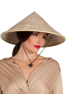 chapeau chinois, chapeau chinois paille, chapeau rizières, Chapeau Chinois de Rizière, en Paille