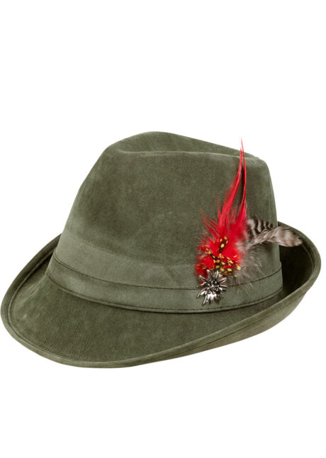 chapeau bavarois, chapeau oktoberfest, accessoire oktoberst, Chapeau de Bavarois, ou Chasseur Tyrolien