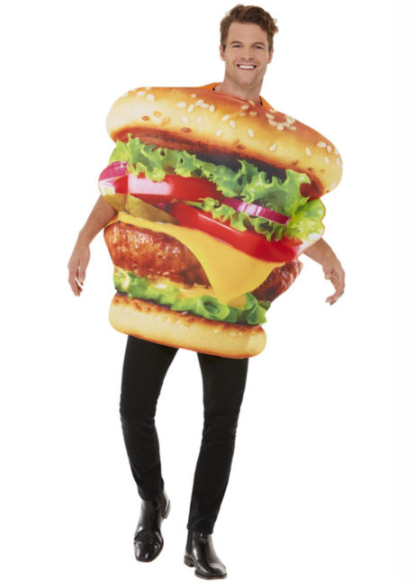 déguisement homme, déguisement burger adulte, déguisement humour, déguisement frites, déguisement hamburger, Déguisement Burger Maxi Best Of