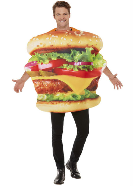 déguisement homme, déguisement burger adulte, déguisement humour, déguisement frites, déguisement hamburger, Déguisement Burger Maxi Best Of