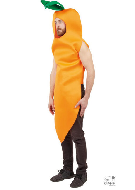 déguisement de carotte, costume de carotte, déguisement fruit, déguisement humour, Déguisement Carotte Nouvelle
