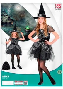 déguisement de sorcière fille halloween, costume de sorcière enfant