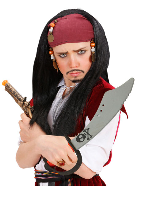 sabre pirate, épée pirate, accessoire pirate, couteau de pirate, Epée de Pirate, en Mousse Compacte, pour Enfant
