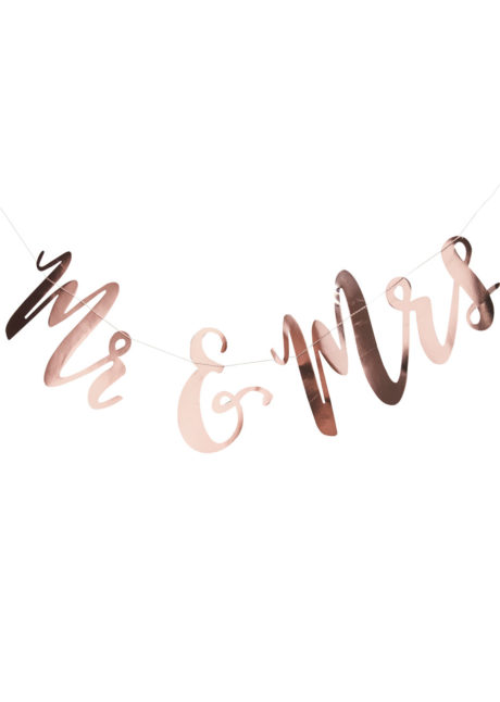 guirlande mariage monsieur et madame, guirlande mariage Mr & Mrs, guirlande vive les mariés, ginger ray, Guirlande Mariage, Mrs & Mrs, Rose Gold