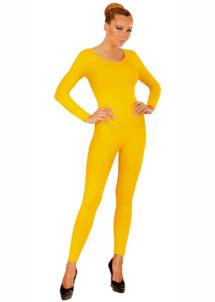 justaucorps jaune, combinaison jaune