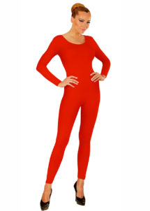 combinaison rouge, justaucorps rouge, body rouge