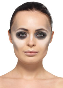 kit maquillage halloween, maquillage faux sang, maquillage mariée de la mort