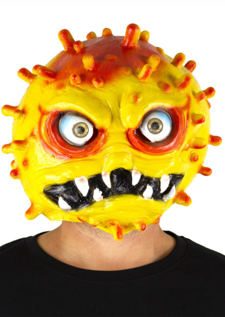 masque virus, masque coronavirus, masque covid19, Didier raoult, virus halloween, Masque de Virus, Coronavirus, Covid Jaune