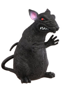 rat effrayant halloween, faux rat, rat noir déco