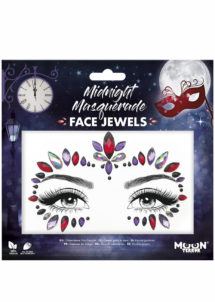 STRASS-VISAGE-HALLOWEEN-T46014, Strass Autocollants pour Visage, Midnight