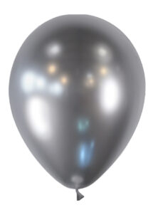 ballon argent brillant, ballon shiny, ballon miroir, ballon brillant, ballon latex, Ballon Chrome Brillant, Argent