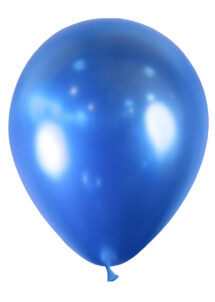 ballon bleu brillant, ballon shiny, ballon miroir, ballon brillant, ballon latex, Ballon Chrome Brillant, Bleu