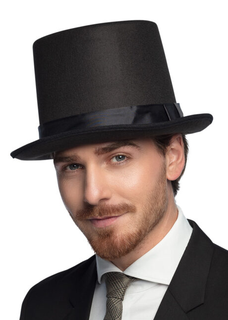 chapeau haut de forme noir, chapeau haut de forme luxe, haut de forme, Chapeau Haut de Forme, Byron, Noir