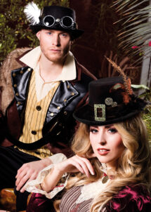 chapeau steampunk, accessoire steampunk, chapeau haut de forme,