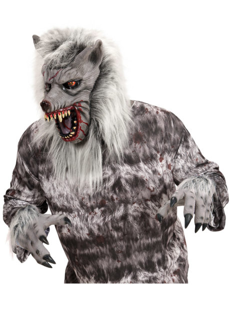 masque de loup garou, gants loup garou, masque de loup garou halloween, Masque de Loup Garou, avec Gants