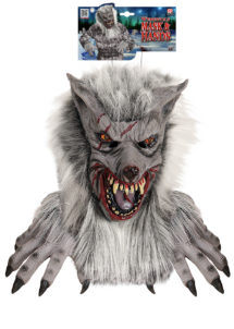 masque de loup garou, gants loup garou, masque de loup garou halloween, Masque de Loup Garou, avec Gants