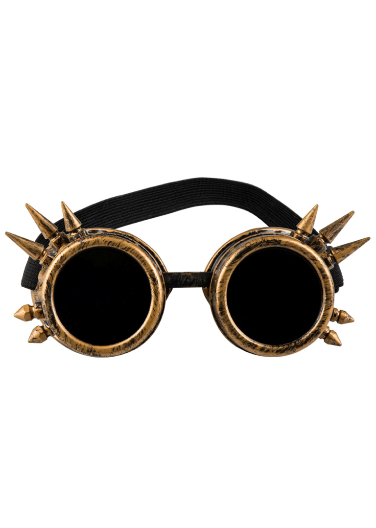 Lunettes de soleil Steampunk non polarisées pour hommes, verres ronds