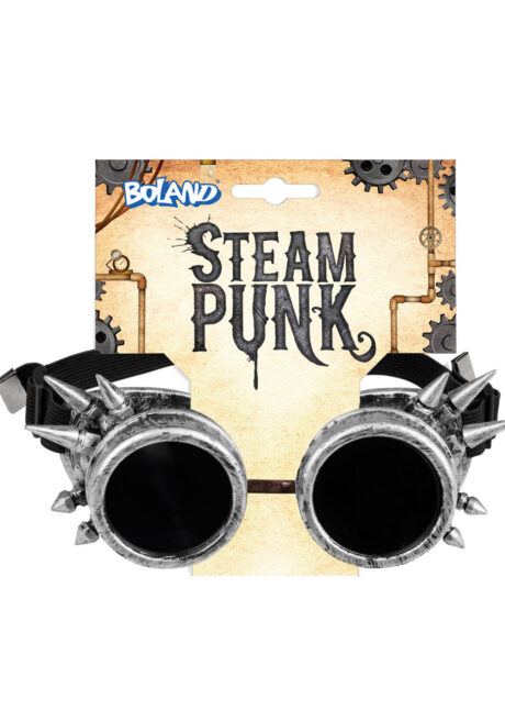 lunettes steampunk, accessoire steampunk, burning man, festival burning man, Lunettes Steampunk, Cyber, Argent