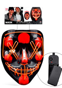 masque lumineux horreur led, masque halloween lumineux, masque lumineux halloween