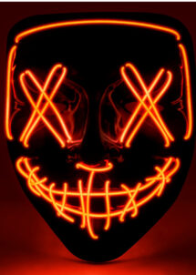 masque lumineux horreur led, masque halloween lumineux, masque lumineux halloween