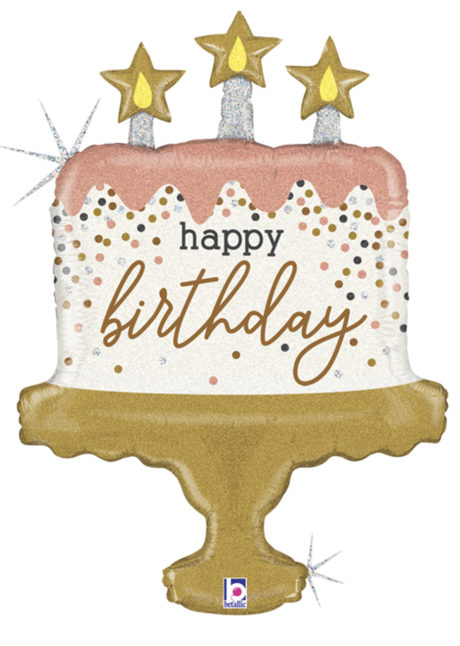 ballon hélium, ballon anniversaire gâteau anniversaire, ballon anniversaire géant, Ballon Anniversaire, Gâteau Bougies, en Aluminium