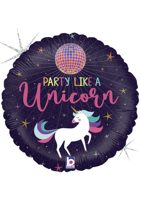 ballon hélium, ballon licorne fête, ballon party licorne, ballons anniversaire, Ballon Licorne, Party Like a Unicorn, en Aluminium