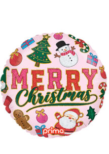 ballon de Noël décoré, ballon joyeux Noel, ballon Merry Christmas