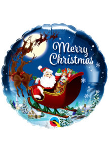ballon hélium noel, ballon père noel, ballon à l'hélium, ballon de père noël