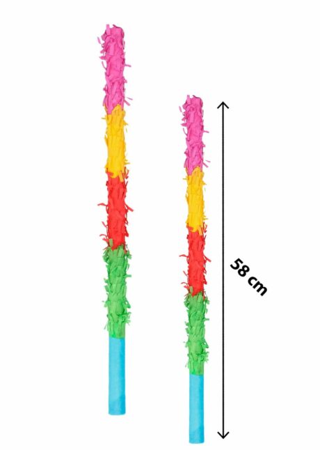 BATON A PINATA, bâton pour frapper pinata, Bâton à Pinata Multicolore – 58 cm