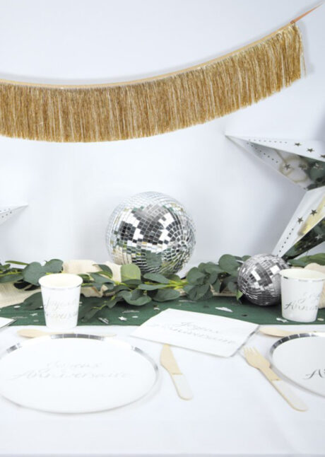 guirlande à franges dorées, guirlande dorée, Guirlande à Franges Dorées