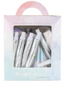 coffret cotillons, kit de cotillons, cotillons de fin d'année, Coffret de Cotillons Irisés, x 10 Personnes