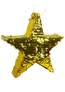 pinata étoile, pinata étoile dorée, pinata pour anniversaire, pinata mexicaine