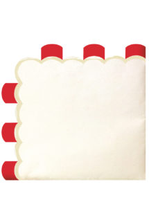 serviettes anniversaire, serviettes en papier, Vaisselle Rouge Vintage, Serviettes