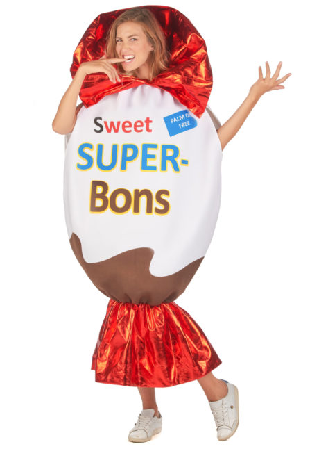 déguisement bonbon Kinder surprise, déguisement confiserie, déguisement aliment, Déguisement Bonbon Kinder Surprise