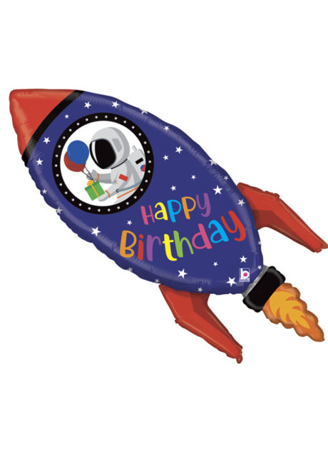 ballon anniversaire, ballon fusée, ballon hélium, ballon enfant, Ballon Anniversaire, Fusée Spatiale, en Aluminium