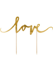 cake topper love, décoration gateau love