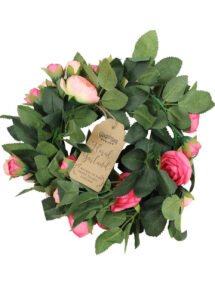 guirlande pivoine, guirlande fleurs, guirlande feuilles, fleurs artificielles, Guirlande de Feuilles et de Fleurs Roses, Ginger Ray