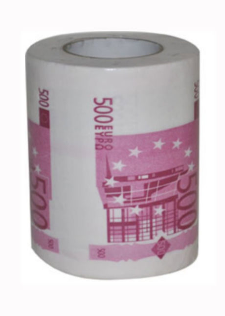 PAPIER-TOILETTE-500-EUROS-224028, Papier Toilette Euros, Imprimé Billets de 500 €
