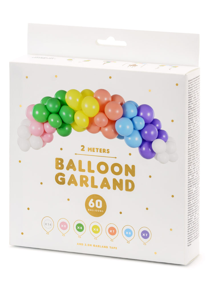 Kit 124 Ballons Arc-en-Ciel - Décoration Fête Anniversaire, Mariage, Baby Shower | Multicolore