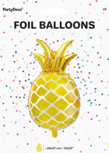 ballon ananas, ballon hélium, ballon aluminium, ballon tropical