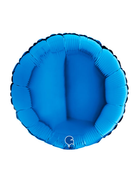 ballon bleu, ballon hélium, ballon aluminium, Ballon Rond Bleu, en Aluminium