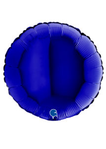 ballon bleu aluminium, ballon hélium, ballon rond, Ballon Rond Bleu Capri, en Aluminium