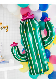 ballons hélium, ballon cactus, ballon aluminium, décorations mexicaines