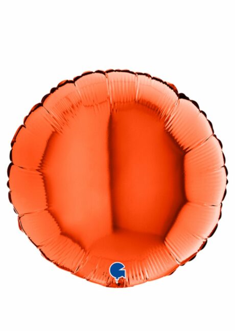 ballon orange aluminium, ballon hélium, Ballon Rond Orange, en Aluminium