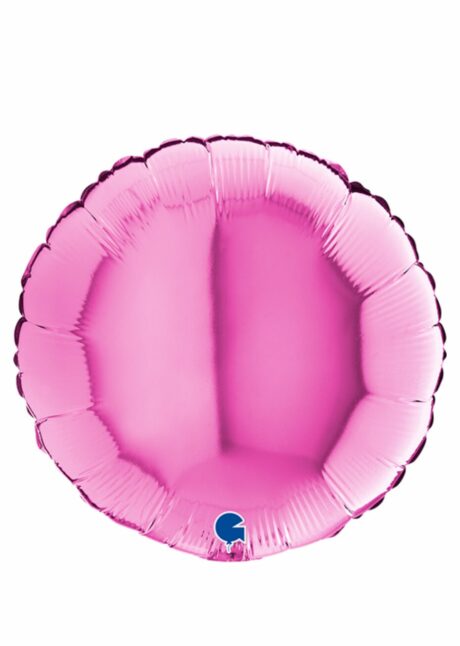 ballon rose aluminium, ballon hélium, Ballon Rond Rose en Aluminium