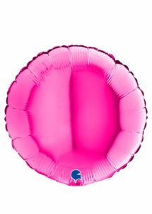 ballon rose fuchsia, ballon hélium rose, ballon rose aluminium, Ballon Rond Rose Fuchsia, en Aluminium