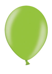 ballon vert, ballon baudruche, ballon hélium, Ballons Vert Bright Métal, en Latex, x 10 ou x 50