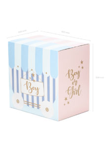 boite à ballons babyshower, carton pour ballons surprises, baby showers