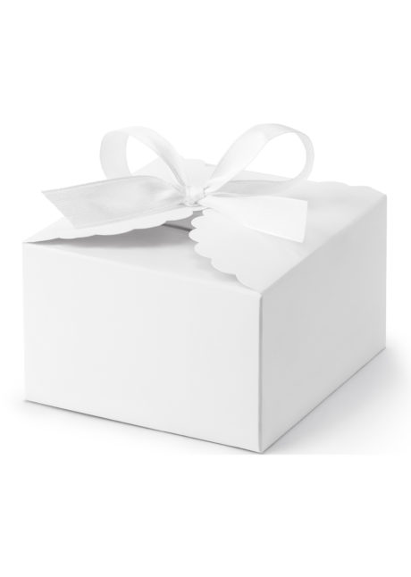 boite cadeau, boite dragée, bonbonnière, sachet cadeau, Boites Cadeaux Blanches, Elegant Box, x 10