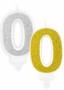 bougie chiffre 0, bougie chiffre 0 anniversaire, bougie chiffre 0 argent, bougie chiffre 0 doré